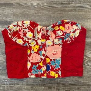 Kimchi Blue • Floral Tube Top NWOT